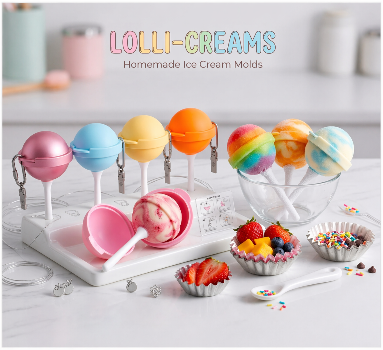 Silicone Lolipop Ice Cream Maker(5pcs)