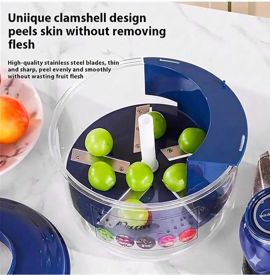 Electric Fruit Peeler – Portable Automatic Peeling Machine
