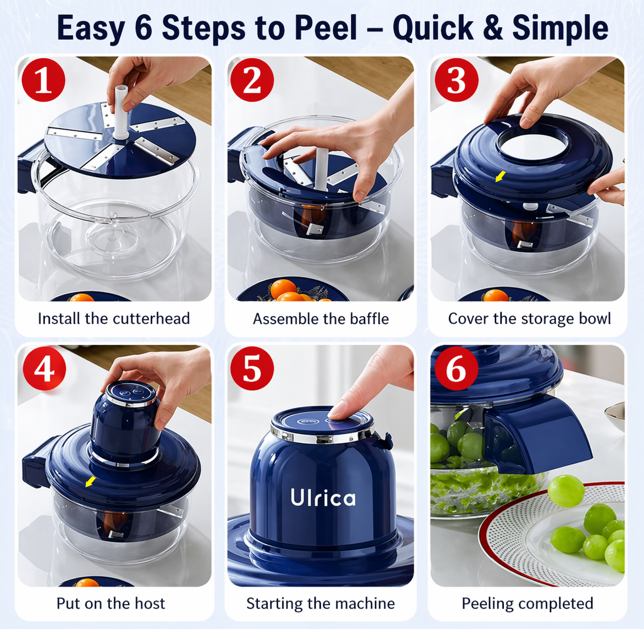 Electric Fruit Peeler – Portable Automatic Peeling Machine